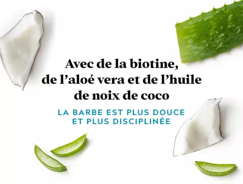 With biotin, aloe and coconut oil: beard feels softer & manageable