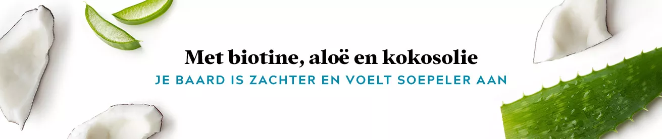 With biotin, aloe and coconut oil: beard feels softer & manageable