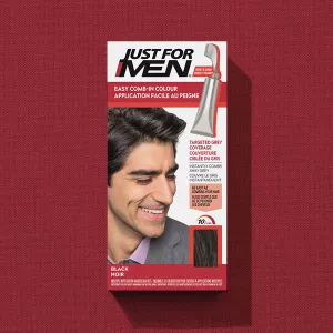 Easy Comb-in Color box on red fabric