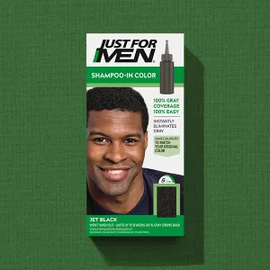 Shampoo-in Color box on green fabric