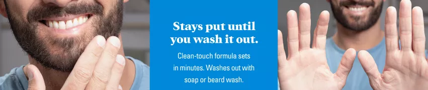 Stays put until you wash it out.