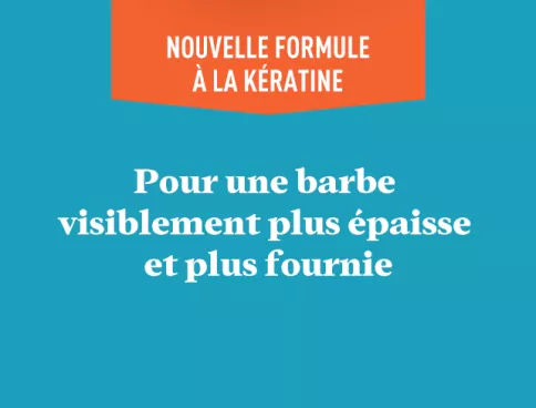FORMULE À LA KÉRATINE: Pour une barbe visiblement plus épaisse et plus fournie